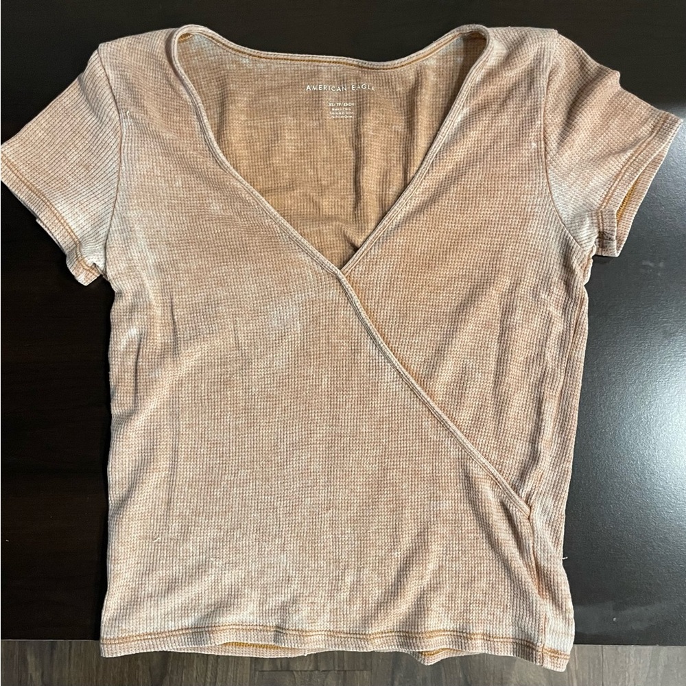 American eagle T-shirt, tan, S